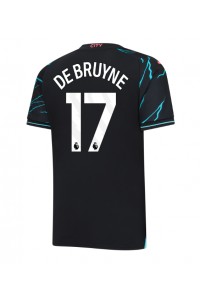 Manchester City Kevin De Bruyne #17 Jalkapallovaatteet Kolmaspaita 2023-24 Lyhythihainen